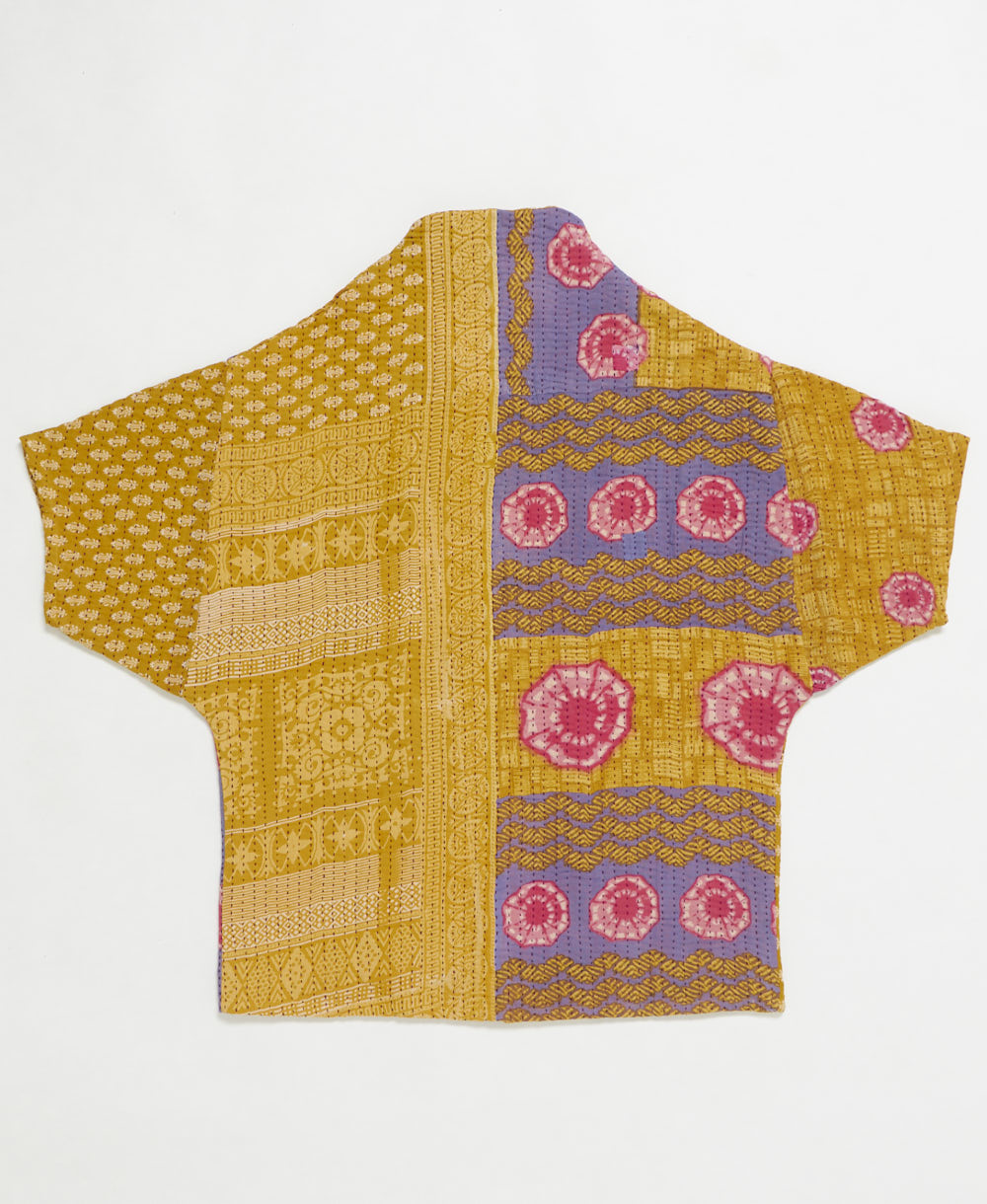 ethically made quilted jacket handmade by artisans in India