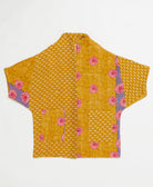 one-of-a-kind cocoon quilted jacket made from upcycled vintage cotton saris