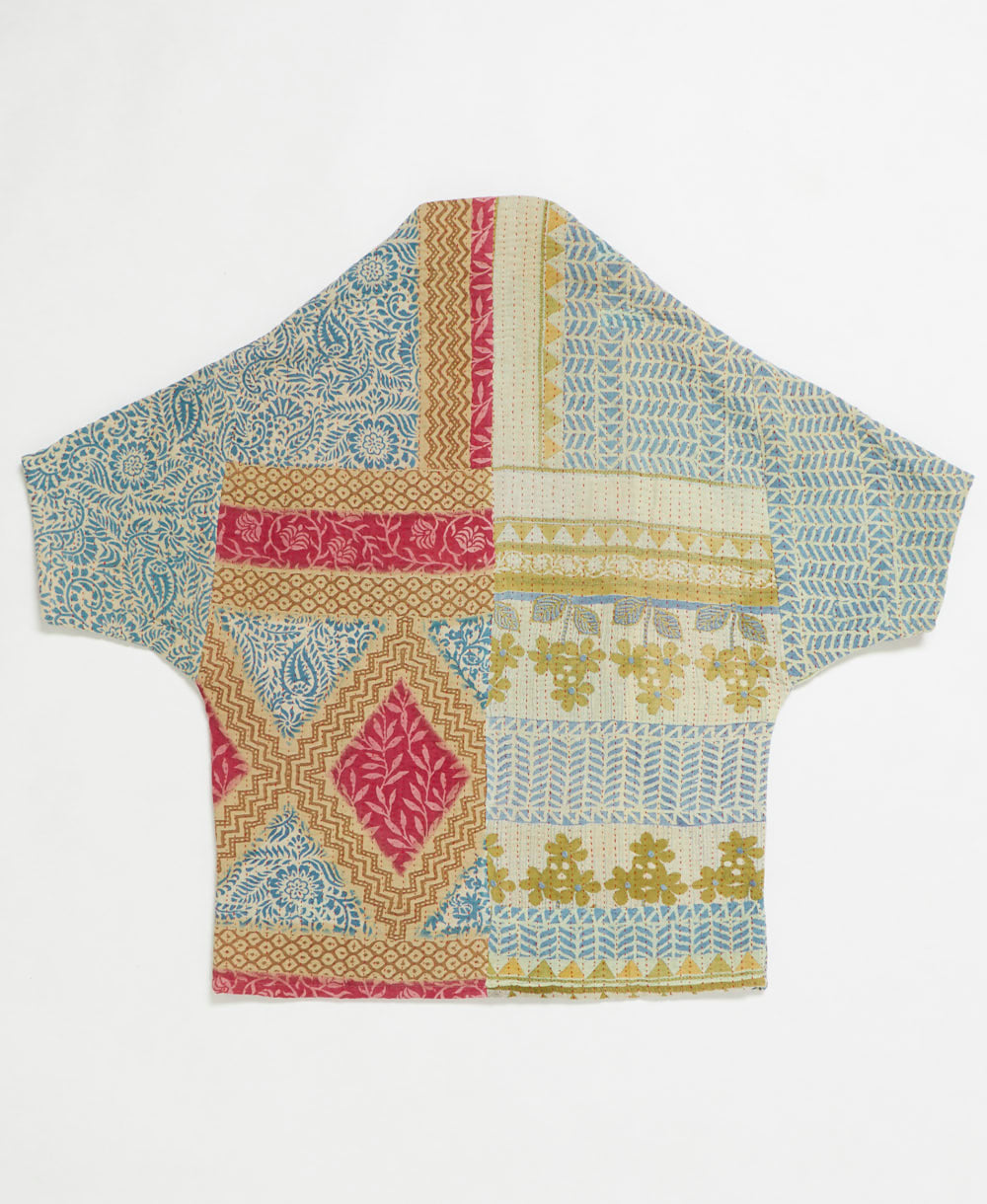 Kantha Cocoon Quilted Jacket: No. 250706 | Anchal – Anchal Project