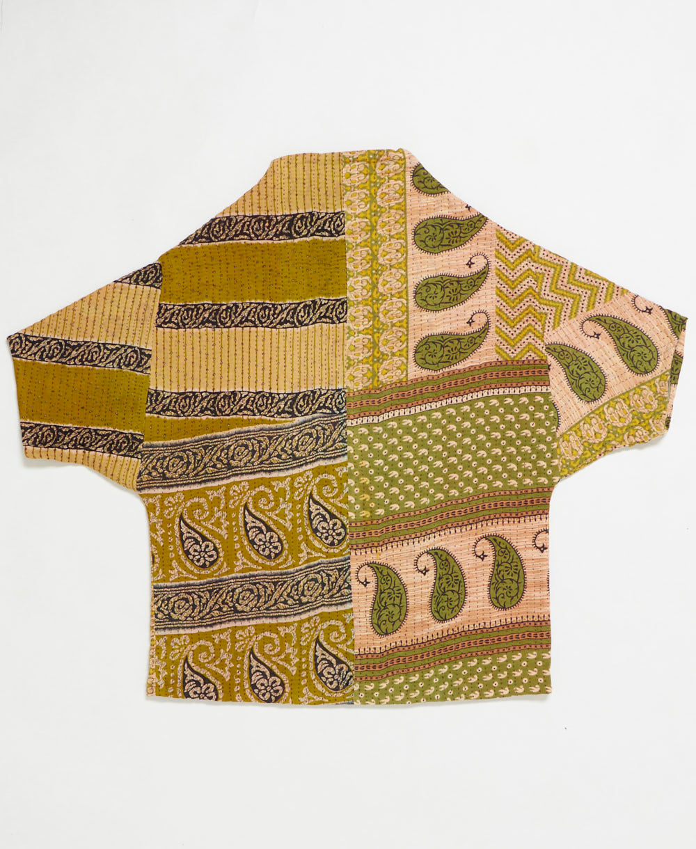 ethically made quilted jacket handmade by artisans in India