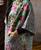 one-of-a-kind kantha quilted jacket made from upcycled cotton fabrics in oversized cocoon silhouette