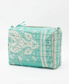 handmade large cosmetic bag crafted by artisans in India 