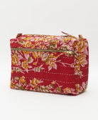 large toiletry bag made from eco-friendly upcyled vintage fabrics by women in India