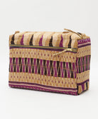 large toiletry bag made from eco-friendly upcyled vintage fabrics by women in India