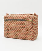 large toiletry bag made from eco-friendly upcyled vintage fabrics by women in India