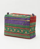 large toiletry bag made from eco-friendly upcyled vintage fabrics by women in India