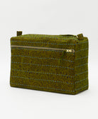 large toiletry bag made from eco-friendly upcyled vintage fabrics by women in India