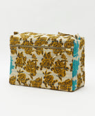 large toiletry bag made from eco-friendly upcyled vintage fabrics by women in India