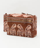 unique cotton toiletry bag made from one-of-a-kind vintage fabrics handmade in India by women artisans