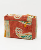 large toiletry bag made from eco-friendly upcyled vintage fabrics by women in India