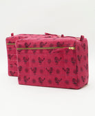 vintage large makeup bag
