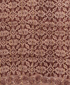 sustainably made cotton scarf made in India with red-brown and tan medallion print