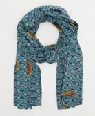 long cotton scarf handmade from upcycled vintage fabrics in India by all women artisans