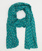 long cotton scarf handmade from upcycled vintage fabrics in India by all women artisans