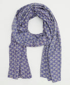 long cotton scarf handmade from upcycled vintage fabrics in India by all women artisans