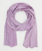 long cotton scarf handmade from upcycled vintage fabrics in India by all women artisans