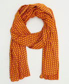 long cotton scarf handmade from upcycled vintage fabrics in India by all women artisans