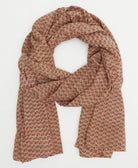cotton long scarf handmade in India from vintage cotton fabrics in one-of-a-kind vintage patterns