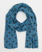 oversized cotton scarf in a one-of-a-kind vintage pattern handmade in India