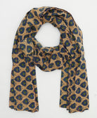 oversized cotton scarf in a one-of-a-kind vintage pattern handmade in India