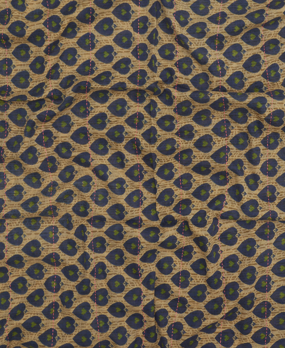 lightweight long scarf made from vintage cotton saris in India by women artisans