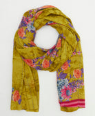 oversized cotton scarf in a one-of-a-kind vintage pattern handmade in India