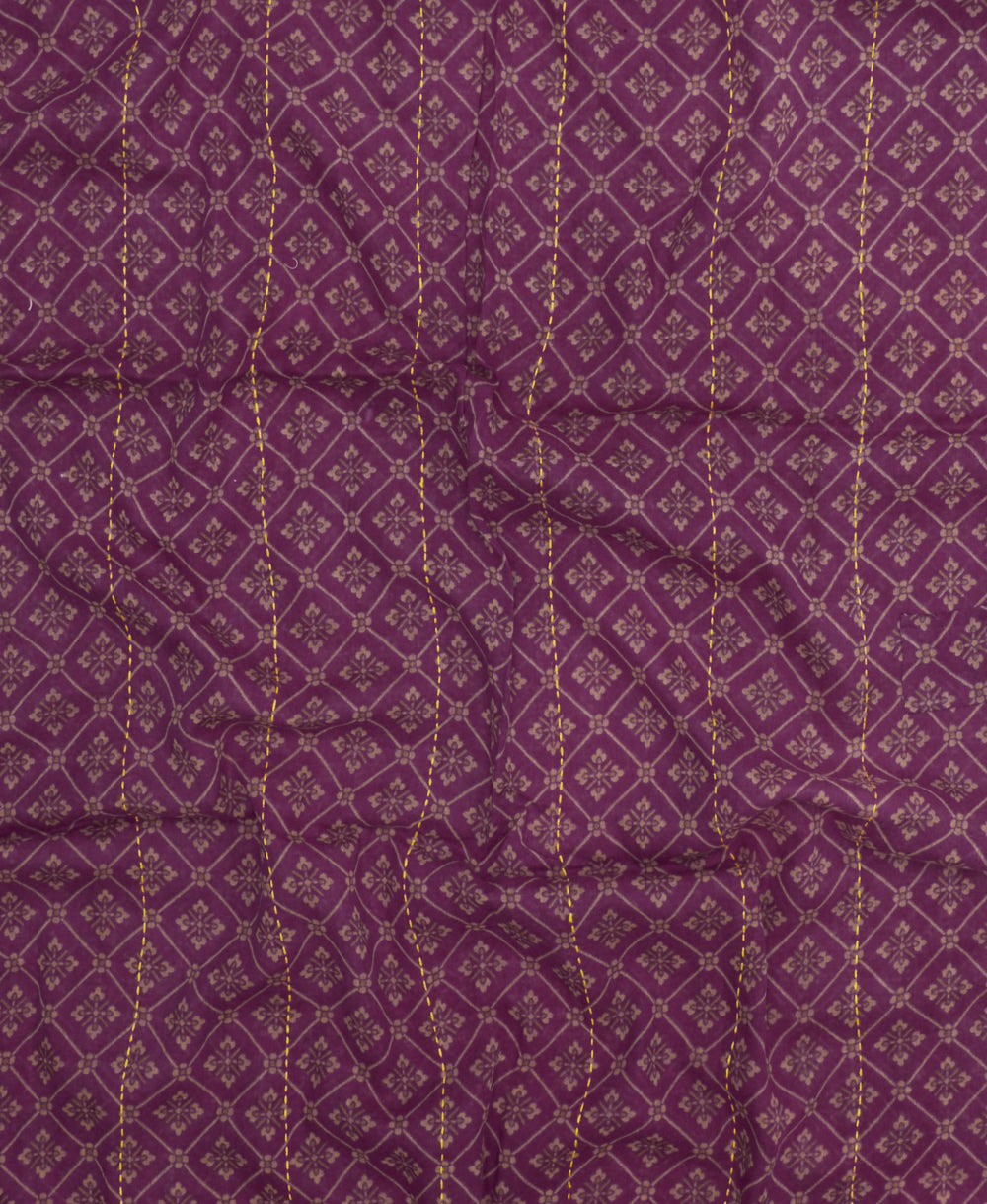 lightweight long scarf made from vintage cotton saris in India by women artisans