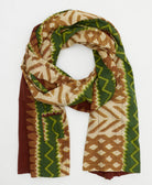 oversized cotton scarf in a one-of-a-kind vintage pattern handmade in India