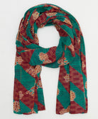 oversized cotton scarf in a one-of-a-kind vintage pattern handmade in India