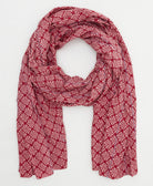 oversized cotton scarf in a one-of-a-kind vintage pattern handmade in India