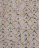 lightweight long scarf made from vintage cotton saris in India by women artisans