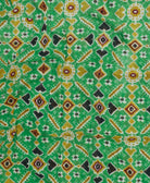 lightweight long scarf made from vintage cotton saris in India by women artisans