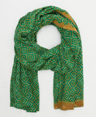 oversized cotton scarf in a one-of-a-kind vintage pattern handmade in India