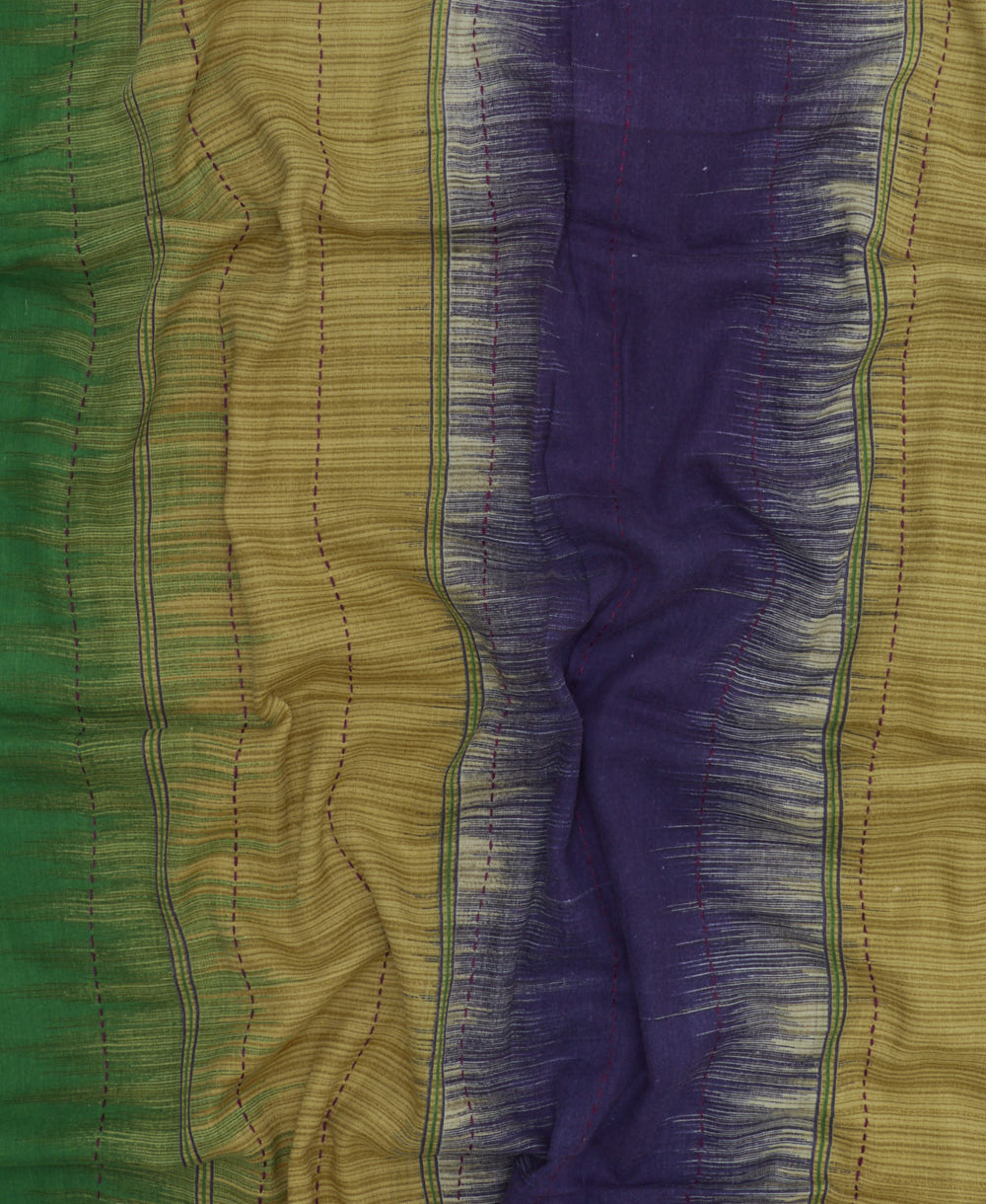 lightweight long scarf made from vintage cotton saris in India by women artisans