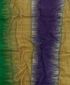 lightweight long scarf made from vintage cotton saris in India by women artisans