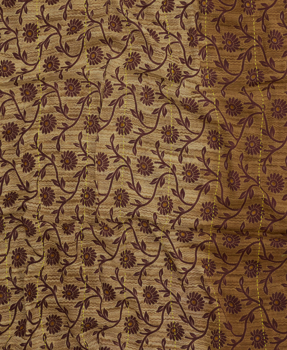 lightweight long scarf made from vintage cotton saris in India by women artisans