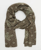 oversized cotton scarf in a one-of-a-kind vintage pattern handmade in India