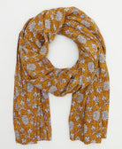 oversized cotton scarf in a one-of-a-kind vintage pattern handmade in India
