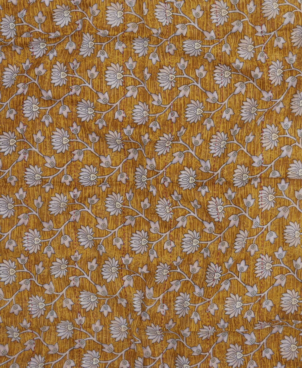 lightweight long scarf made from vintage cotton saris in India by women artisans