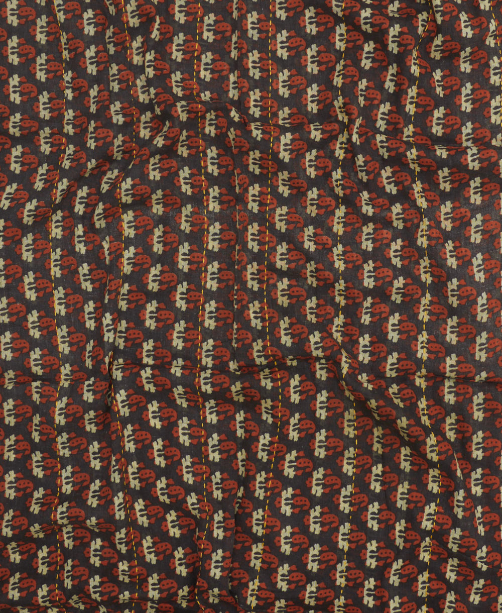 lightweight long scarf made from vintage cotton saris in India by women artisans