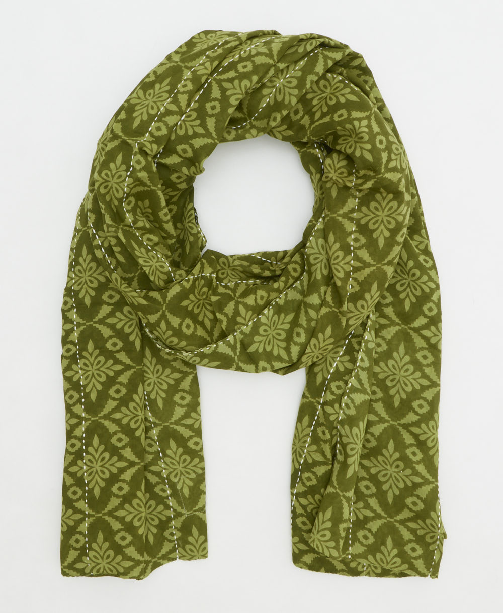 oversized long cotton scarf