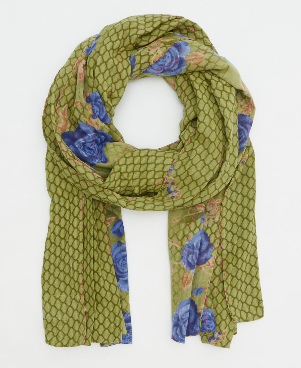 oversized long cotton scarf