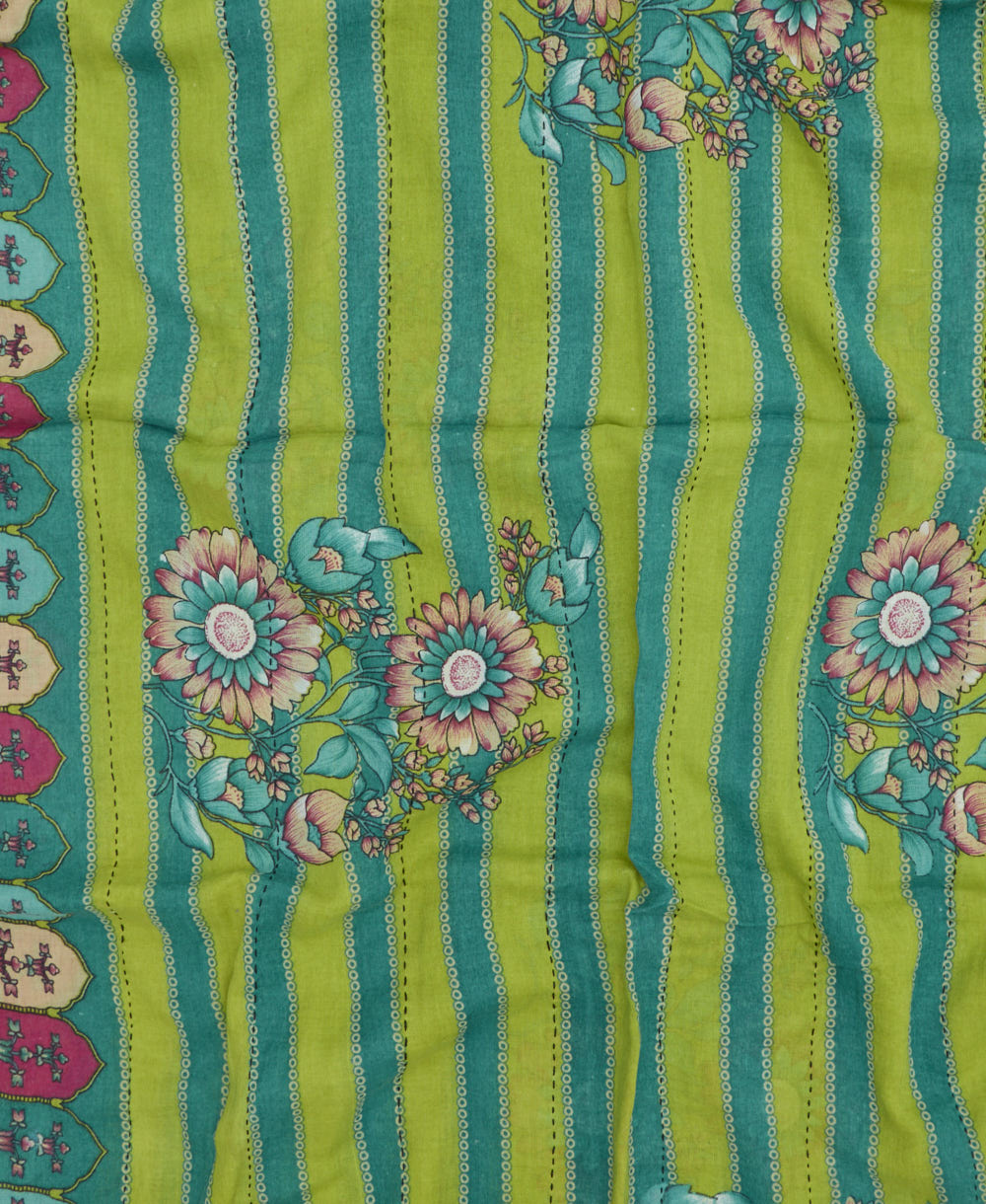 handmade embroidered cotton scarf