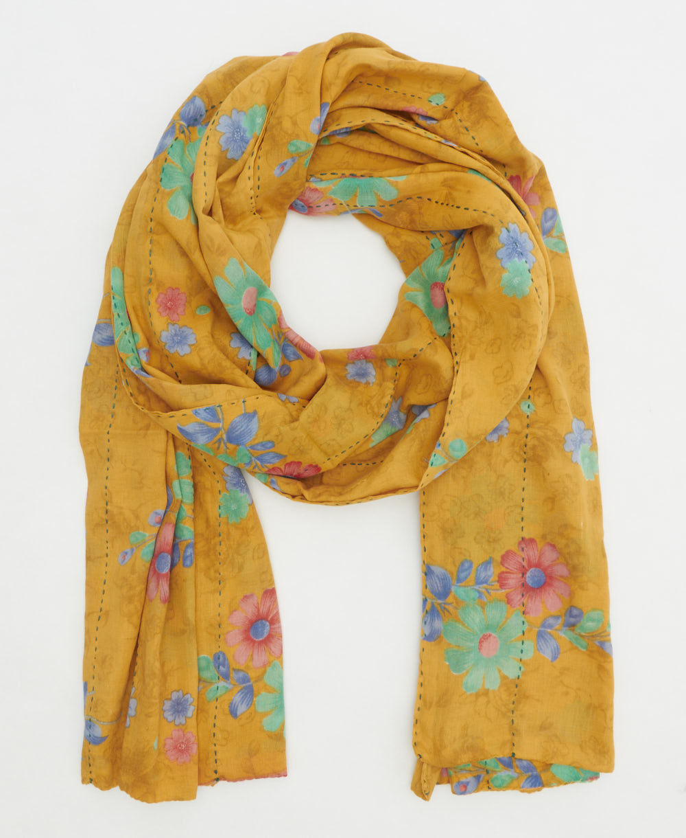 oversized long cotton scarf