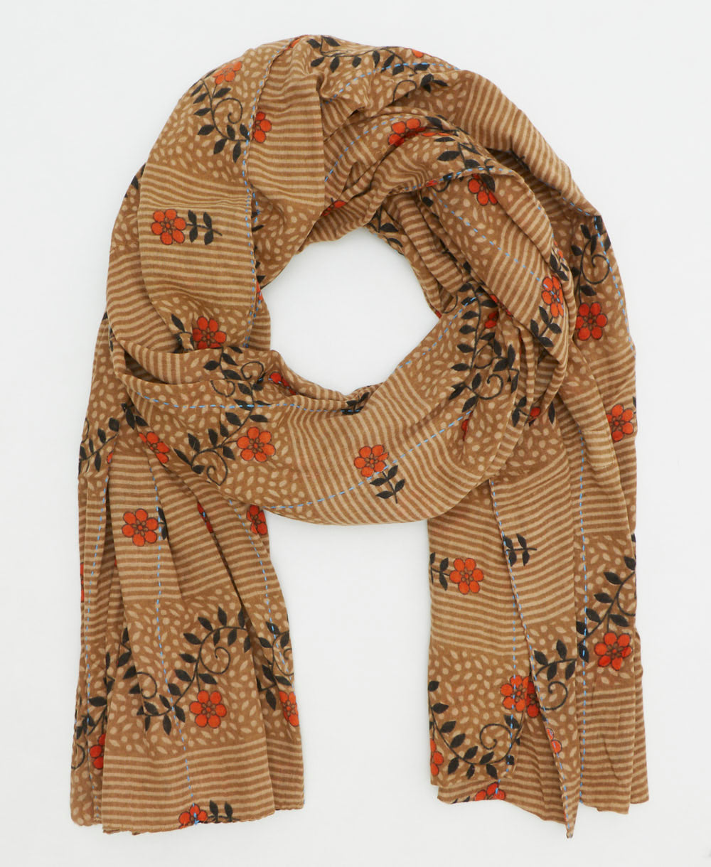 oversized long cotton scarf