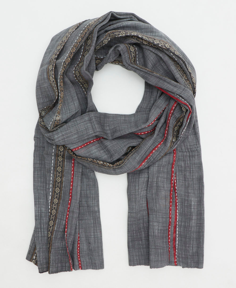 oversized long cotton scarf