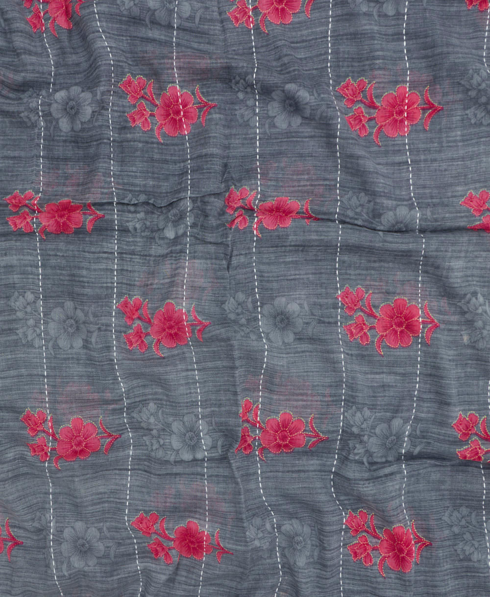 handmade embroidered cotton scarf