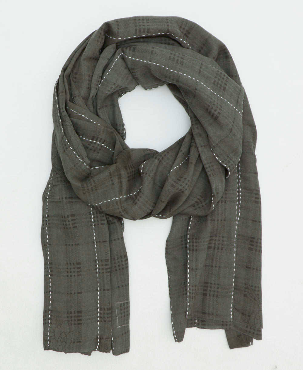 oversized long cotton scarf