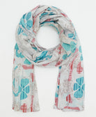 oversized long cotton scarf