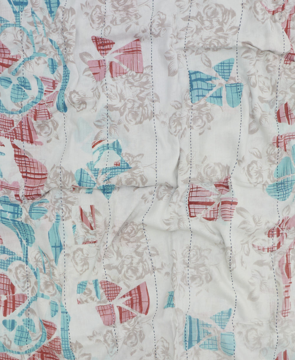 handmade embroidered cotton scarf